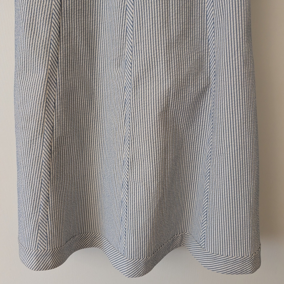 Vintage Banana Republic Womens 4 Seersucker Dress Shabbychic Cottagecore Preppy - Picture 2 of 8